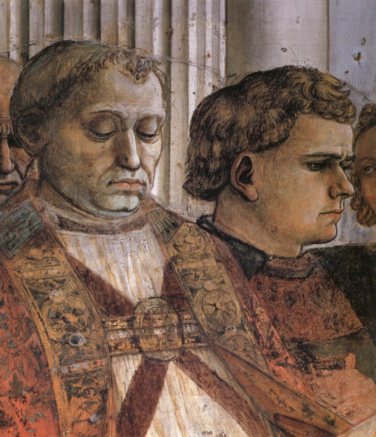 Fra Filippo Lippi Details of The Celebration of the Relics of St Stephen and Part of the Martyrdom of St Stefano